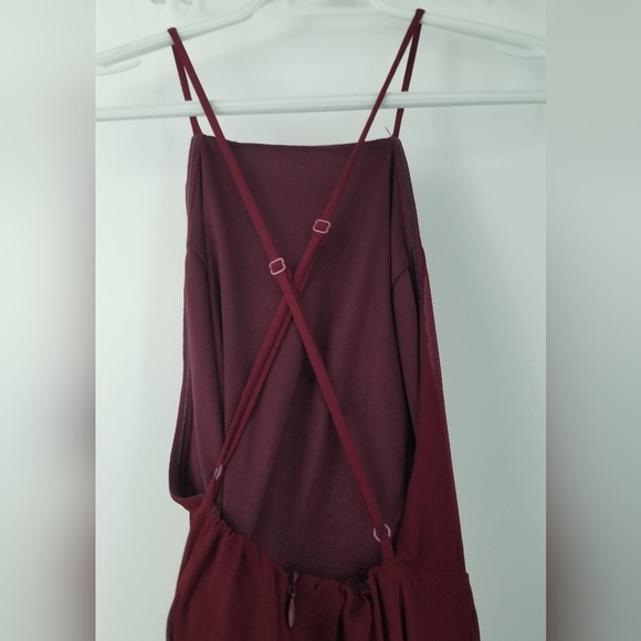 Long BURGUNDY dress from Lulus - Size XS - NEW - Picture 2 of 3